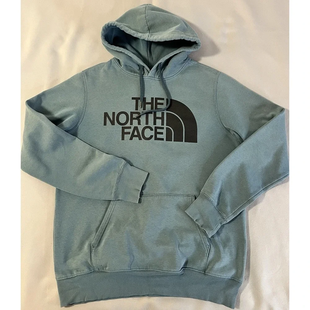 The North Face Teal Blue Pullover Sweatshirt‎ Hoodie Medium Pullover